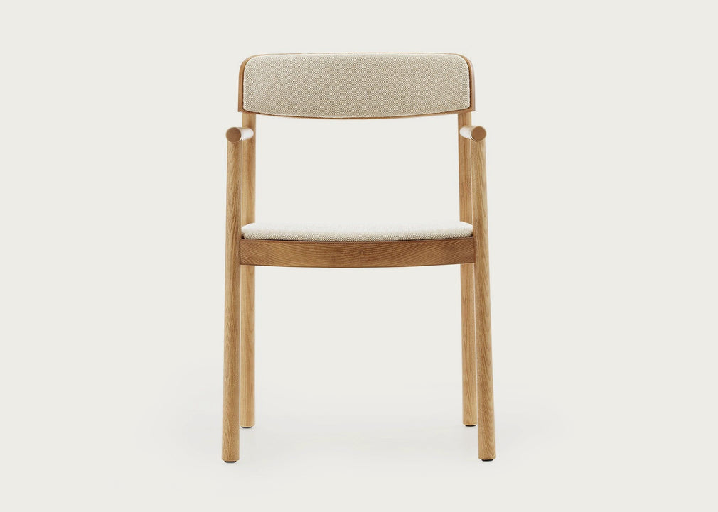 Timb Dining Armchair Tan Ash / Ultra Leather Camel