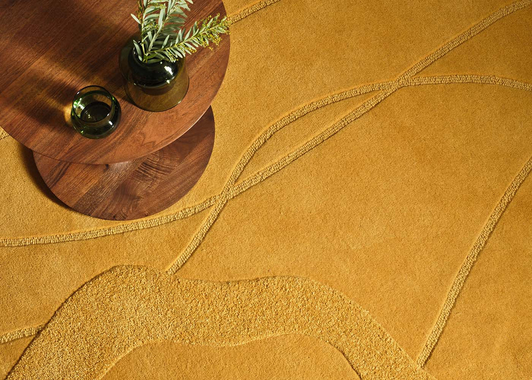 Pebble Rug Mustard 170cm x 240cm
