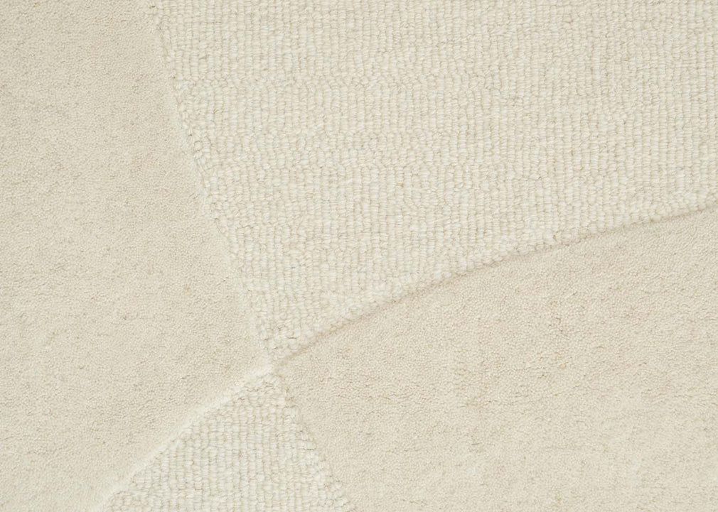 Split Plains Rug White 140cm x 200cm