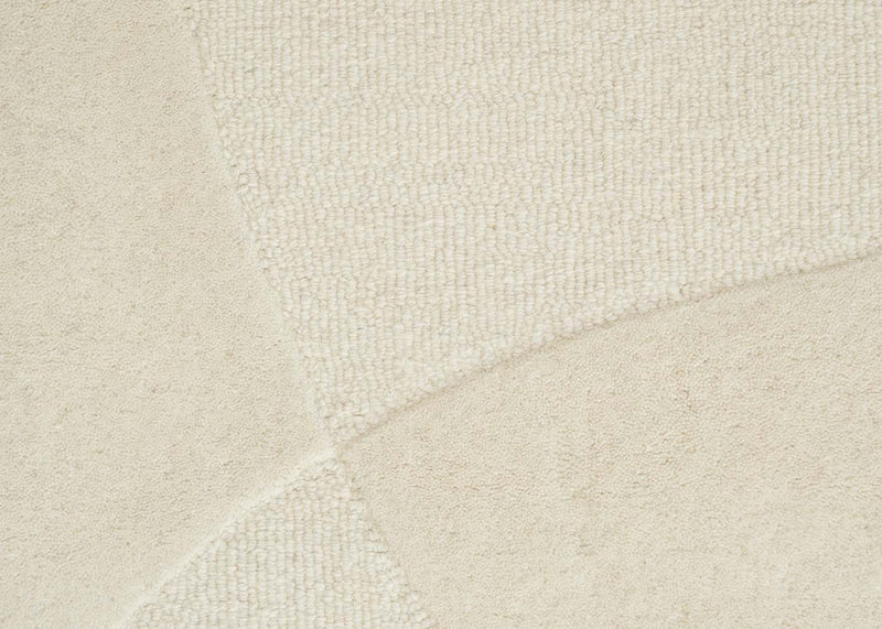 Split Plains Rug White 140cm x 200cm