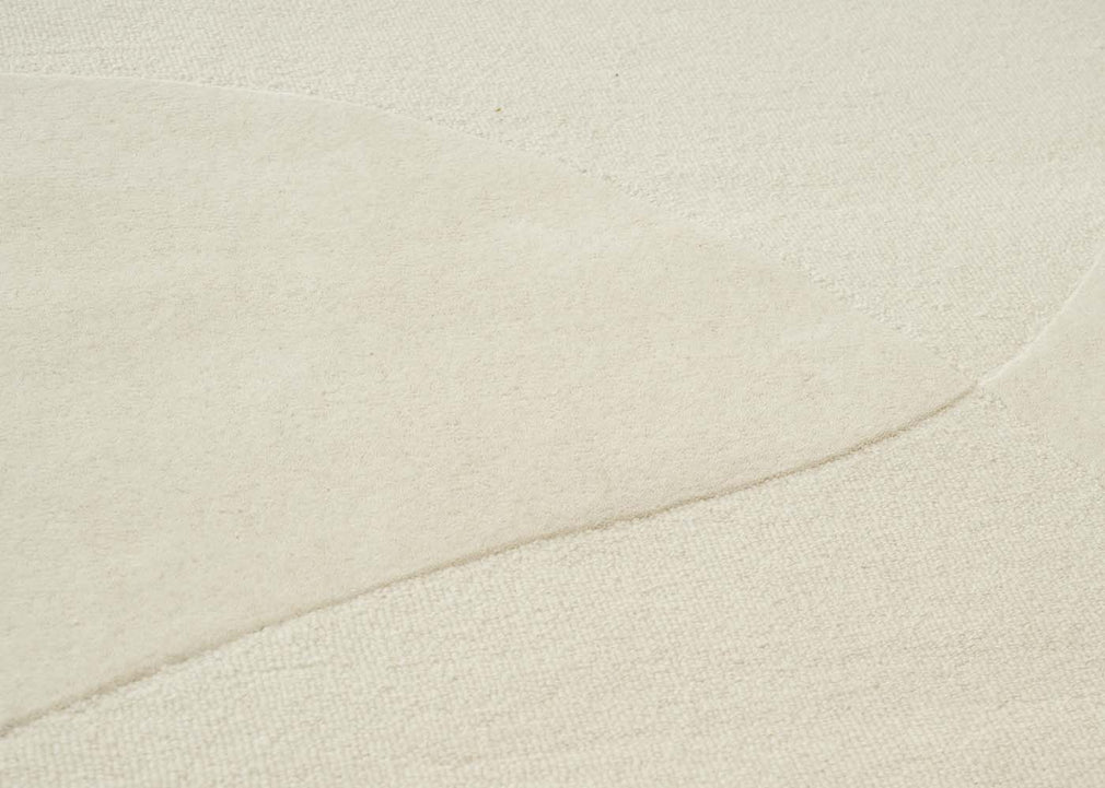Split Plains Rug White 140cm x 200cm