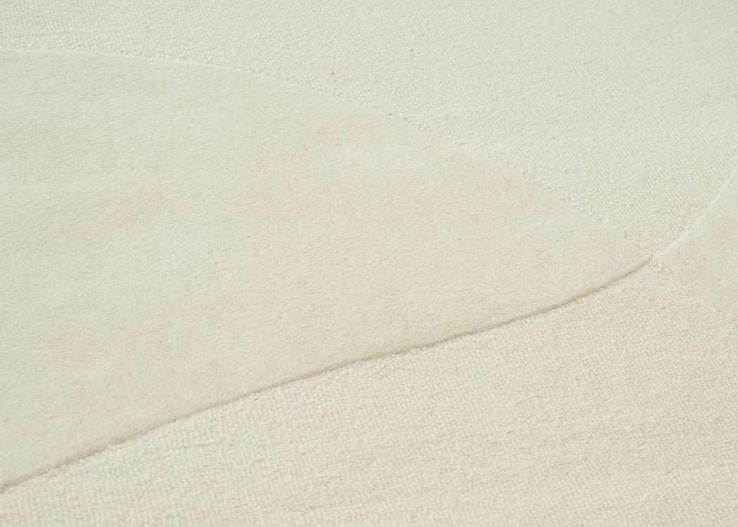 Split Plains Rug White 140cm x 200cm