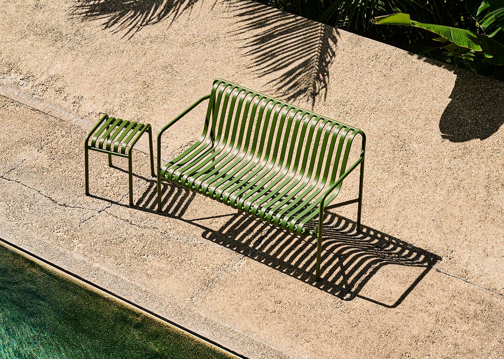 Palissade Dining Bench with Armrest Olive
