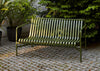 Palissade Dining Bench with Armrest Olive