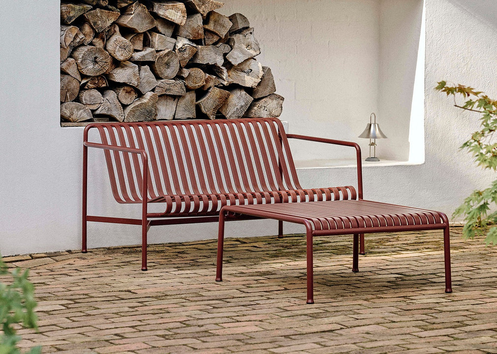 Palissade Dining Bench with Armrest Olive