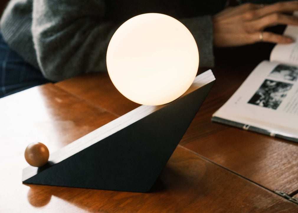 TILT LED Portable Table Lamp Black Ash
