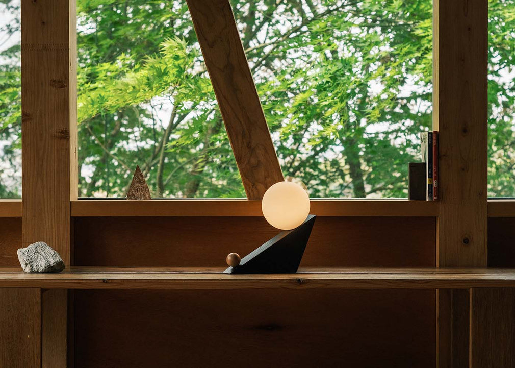 TILT LED Portable Table Lamp Black Ash