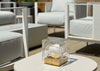 Chant Portable Table Lamp Clear & Bronze