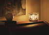 Chant Portable Table Lamp Clear & Bronze