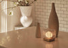 Chant Portable Table Lamp Clear & Bronze