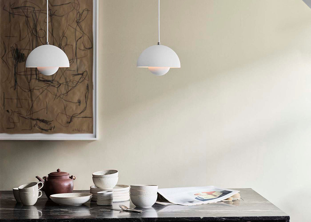 Flowerpot Pendant Light VP1 Ivory