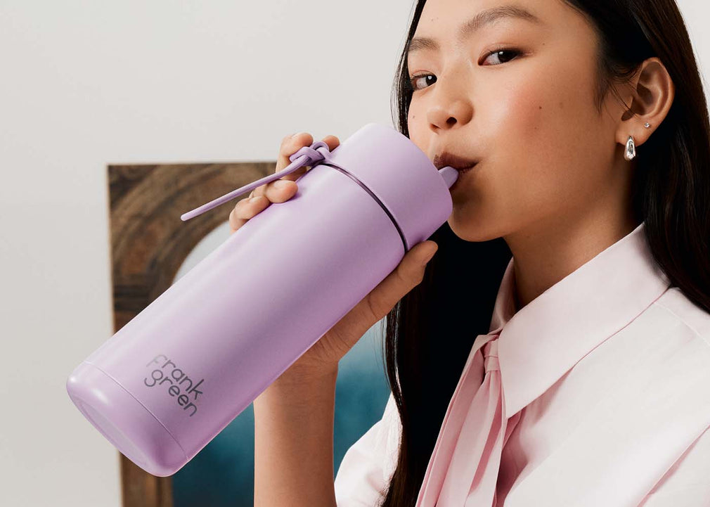 Ceramic Reusable Bottle 595ml Khaki