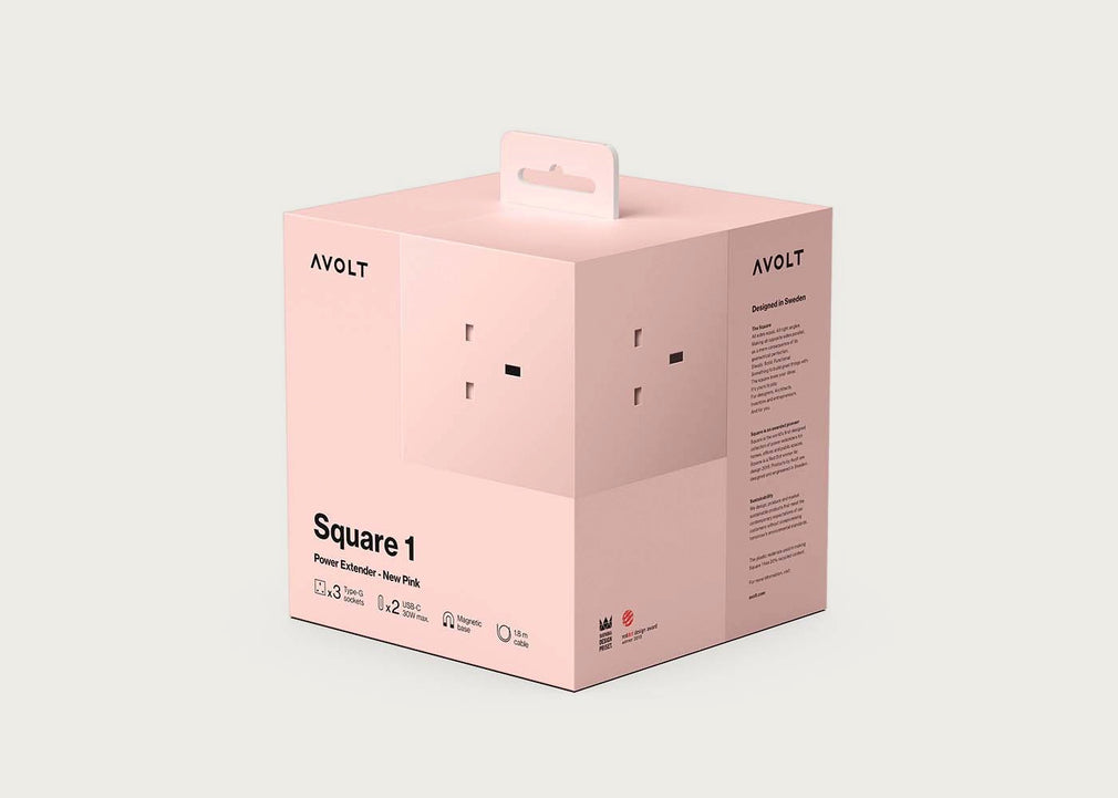 Square 1 Extension Cable New Pink