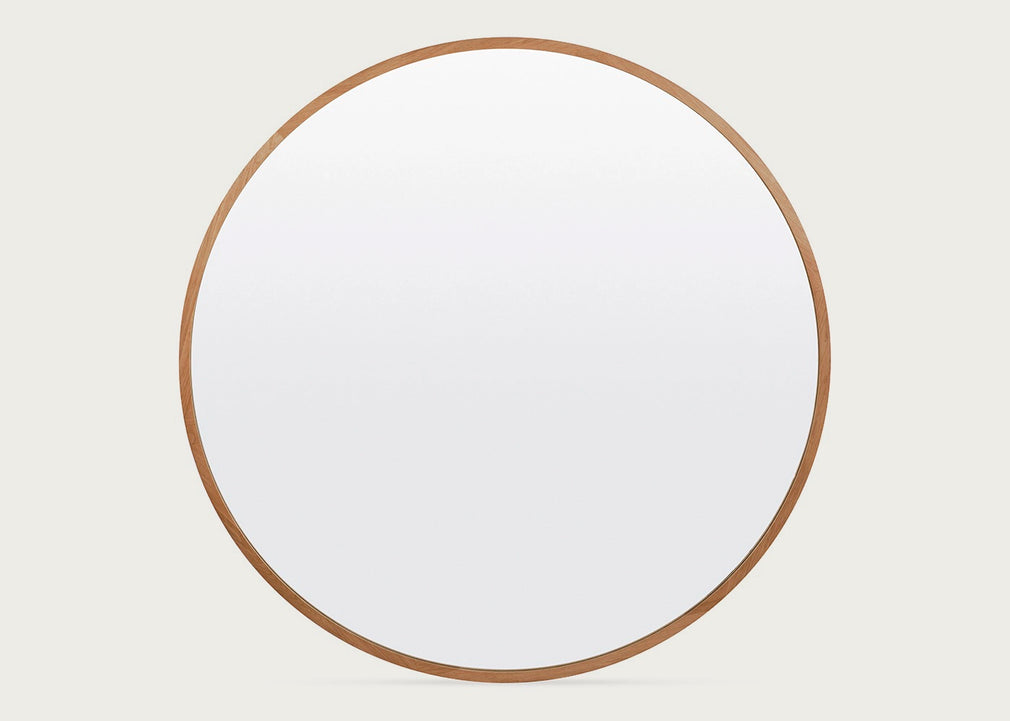 Anais Mirror Round 120cm Walnut