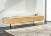 Fawn Lowboard 3 Drawers TV Unit Natural Oiled Walnut