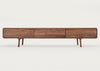 Fawn Lowboard 3 Drawers TV Unit Natural Oiled Walnut