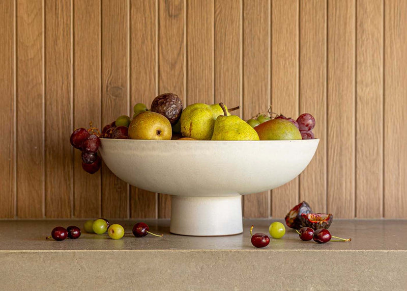 Terracotta Fruit Bowl Cream Small
