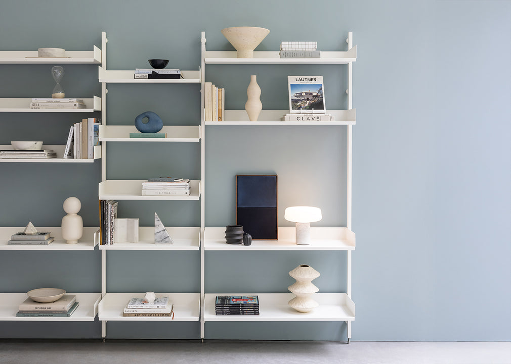 Slot Shelving Unit White / Double 600 + 900 Kit
