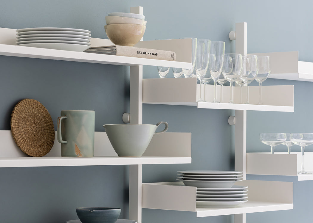 Slot Shelving Unit White / Double 600 + 900 Kit