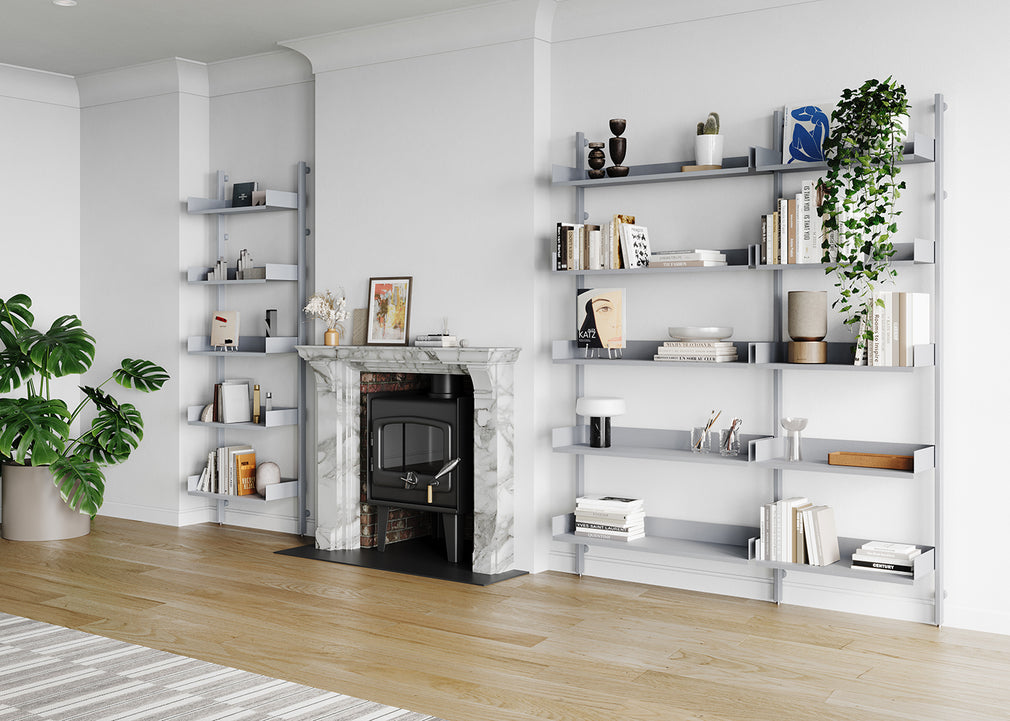 Slot Shelving Unit White / Double 600 + 900 Kit