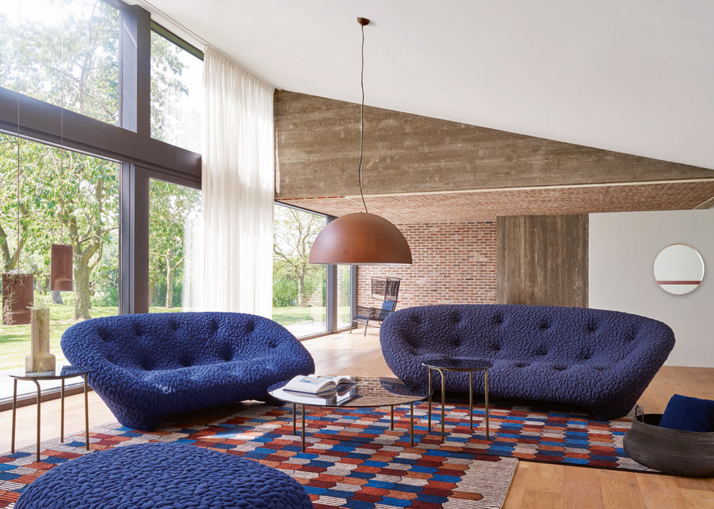 Ploum Large Settee High Back Moby Prune