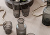 Ripple Smoked Grey Long Drink Glasses Set of 4