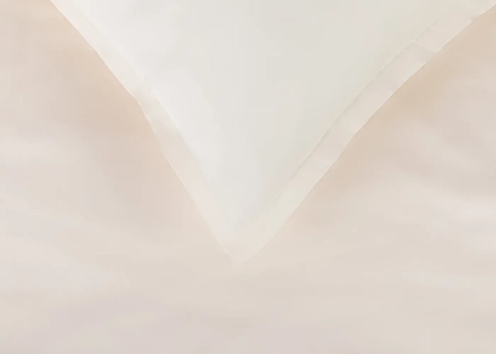 400TC Egyptian Cotton Sateen Luxe Cream Deep Fitted Sheet