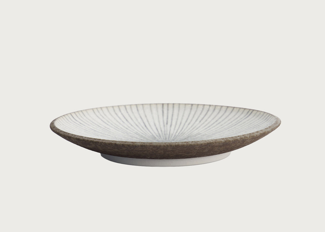 Satomaki Tokusa Round Plate 16.5cm