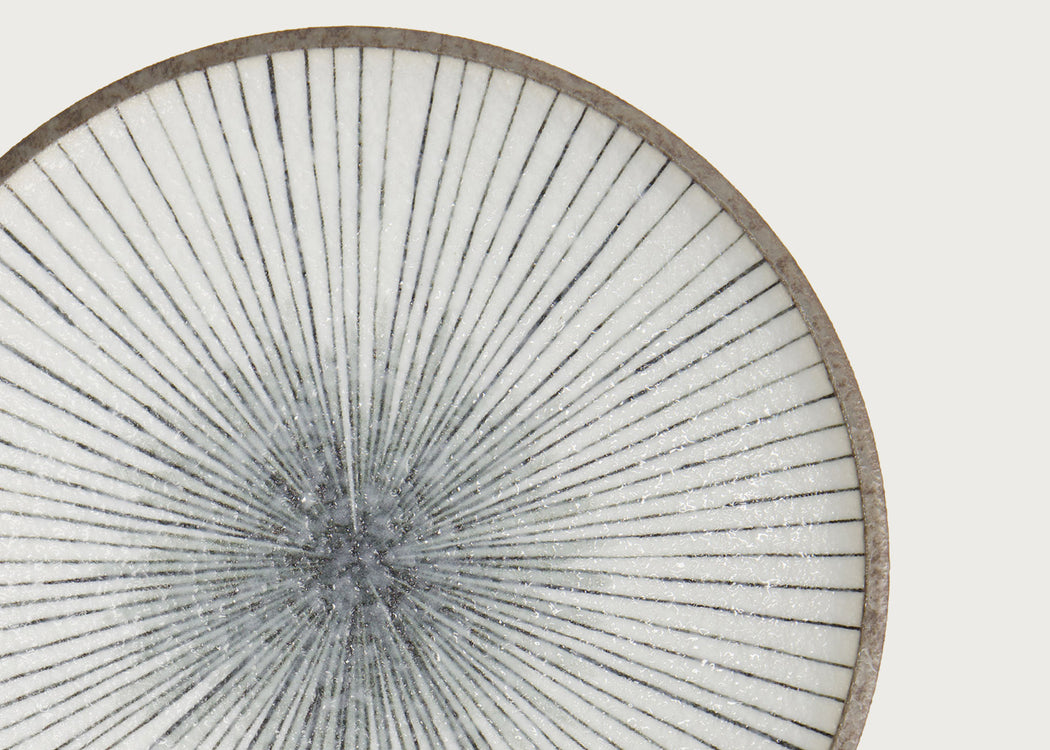 Satomaki Tokusa Round Plate 16.5cm