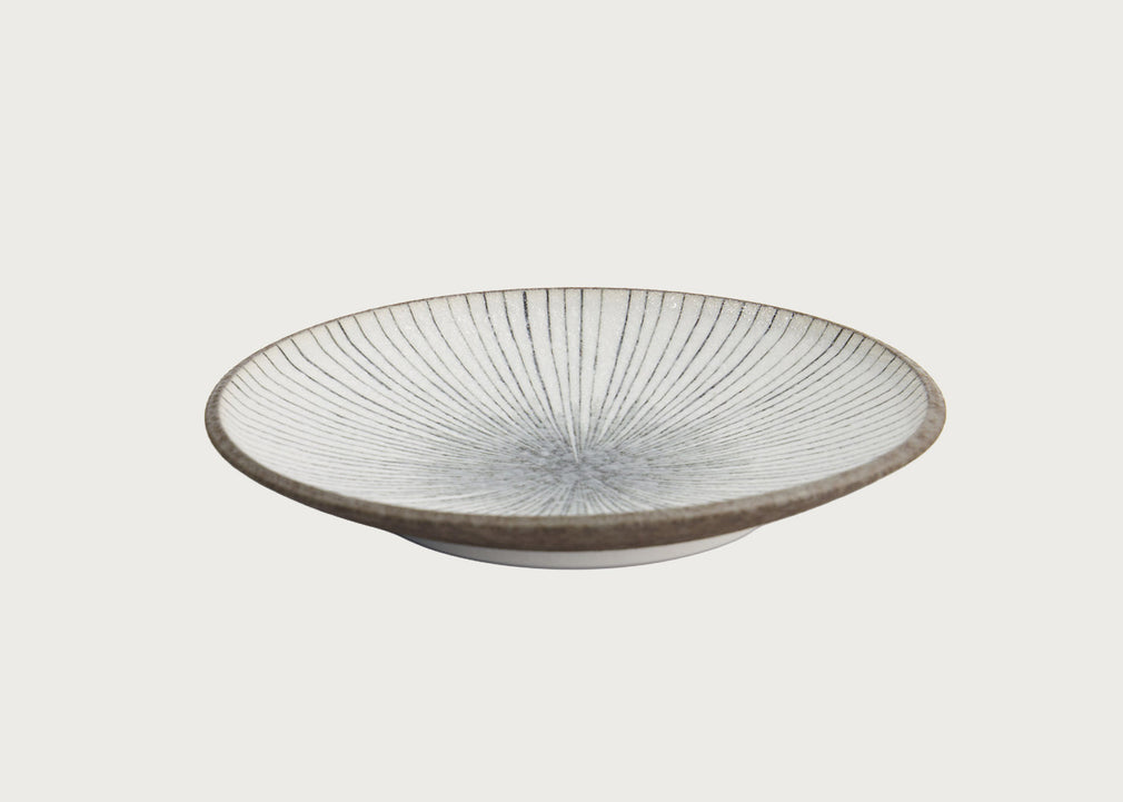 Satomaki Tokusa Round Plate 16.5cm
