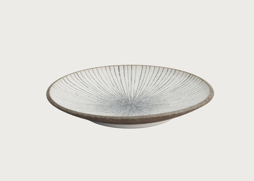 Satomaki Tokusa Round Plate 16.5cm