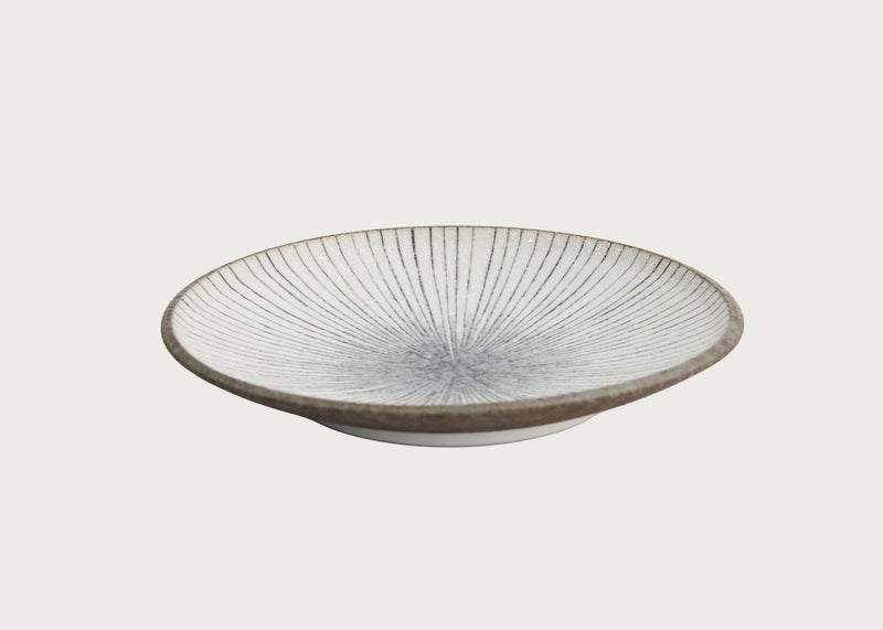 Satomaki Tokusa Round Plate 16.5cm