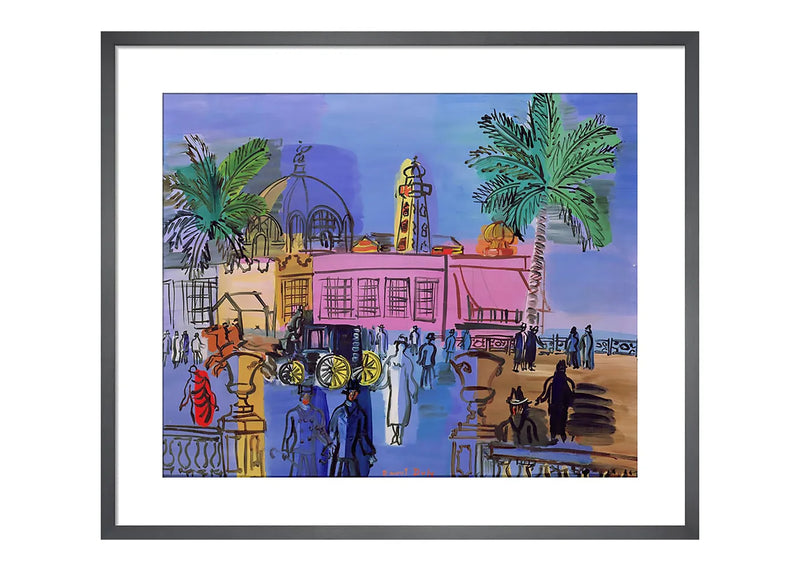 The Casino On The Jetty, Nice 1926 Framed Print 52 x 62cm
