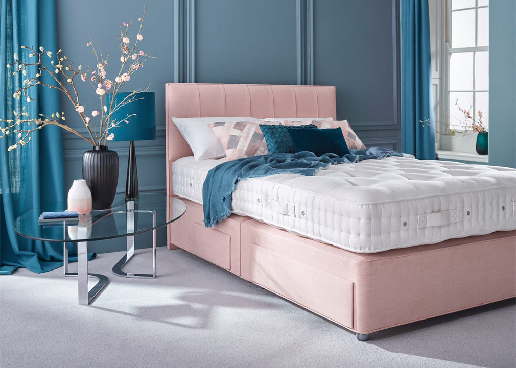 Elite Mattress and De Luxe Divan Set Castor Feet