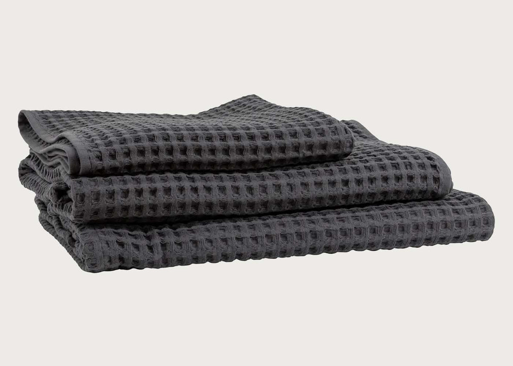 Waffle Towel Charcoal