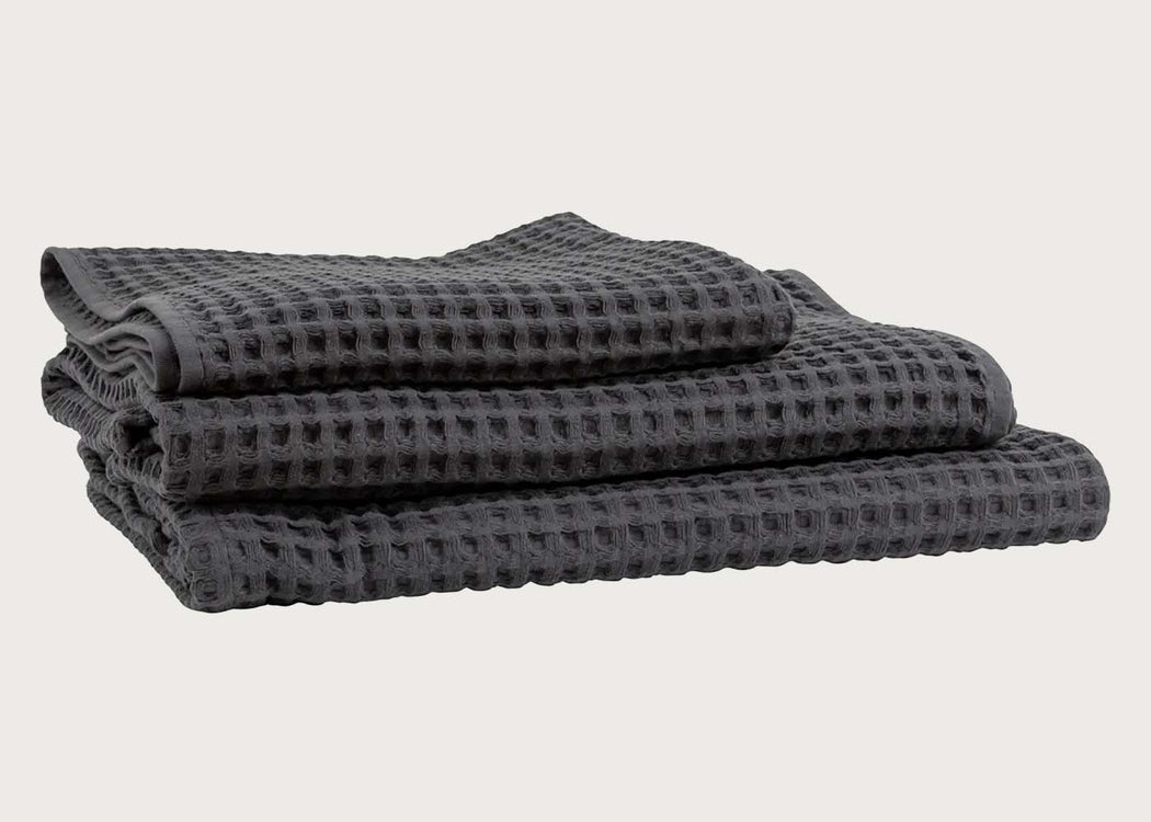 Waffle Towel Charcoal