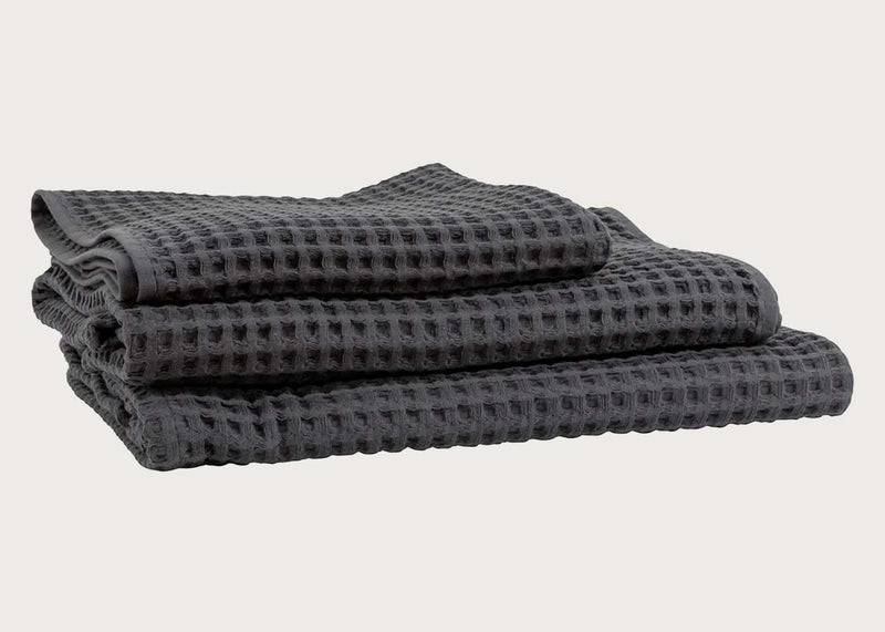 Waffle Towel Charcoal