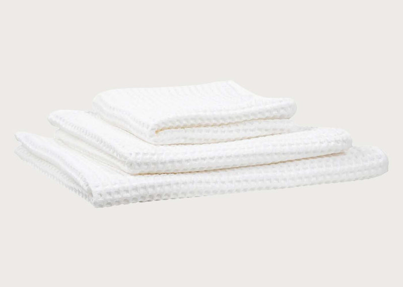 Waffle Towel White