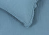 Washed Linen Dusky Blue Fitted Sheet