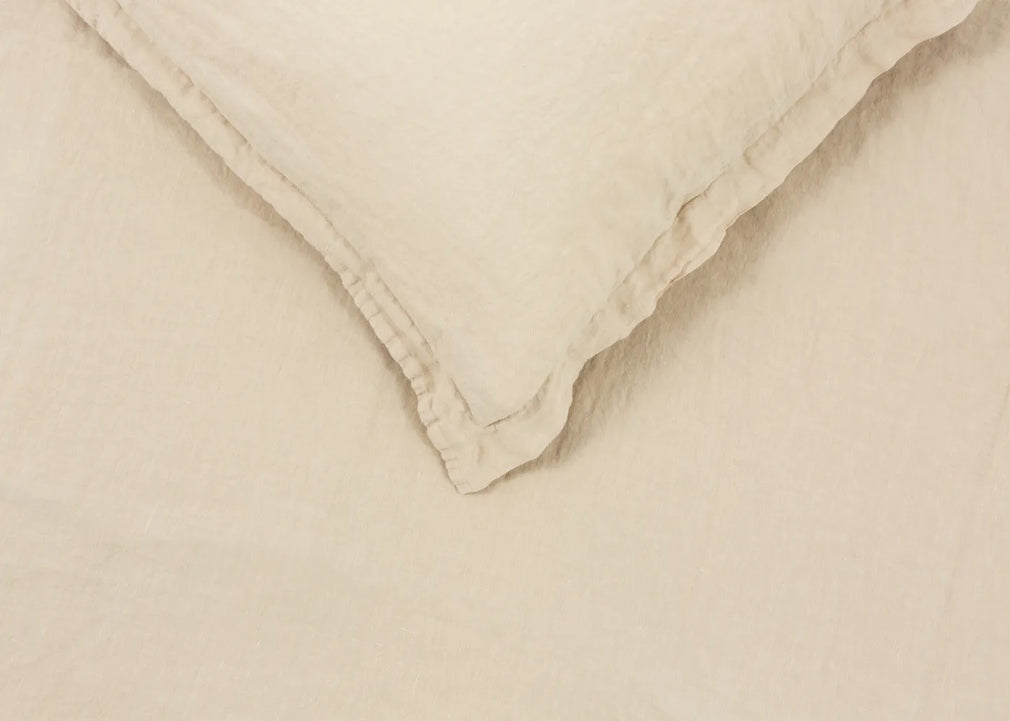 Washed Linen Natural Oxford Pillowcase