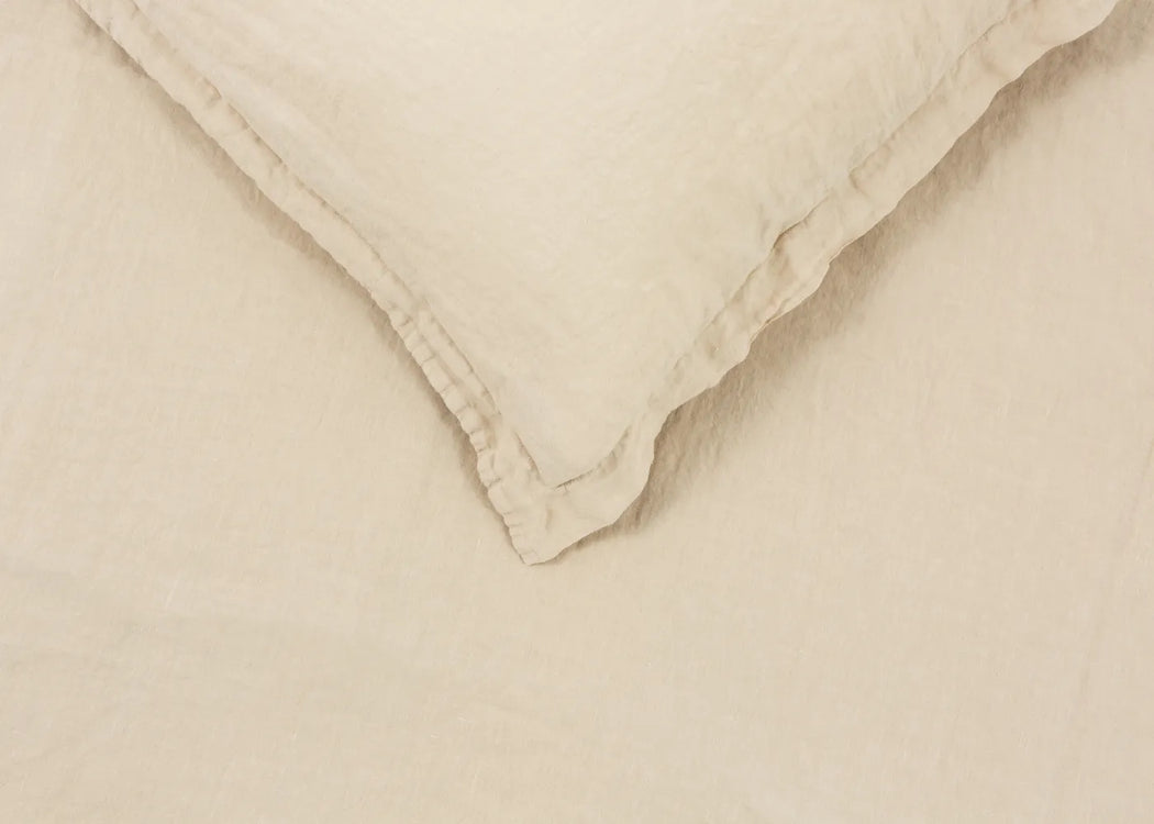 Washed Linen Natural Oxford Pillowcase