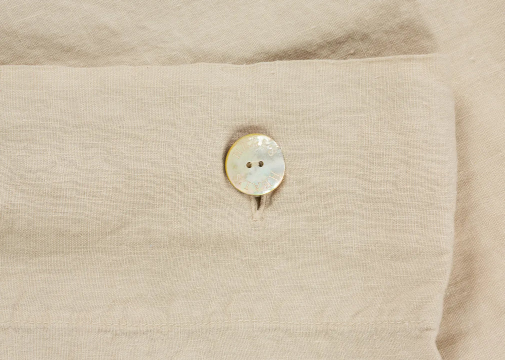 Washed Linen Natural Oxford Pillowcase