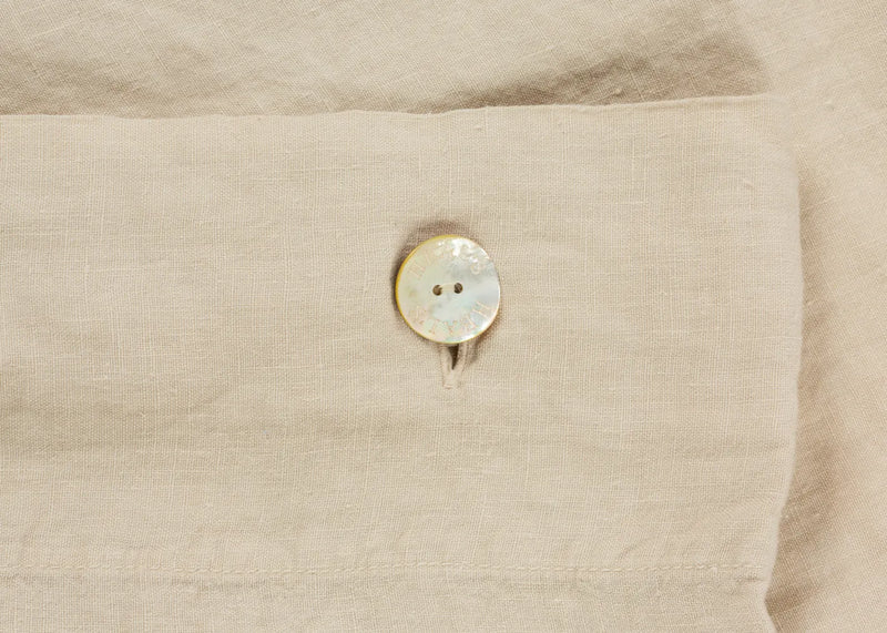 Washed Linen Natural Fitted Sheet