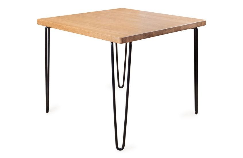 Square oak sales dining table