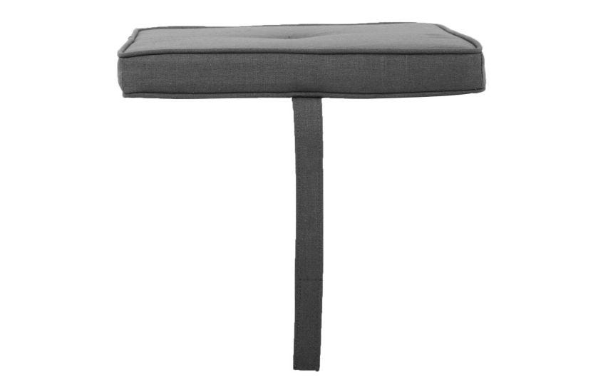 Heal s Brunel Stool Cushion Smoke Grey Fabric HEAL S HEAL S UK