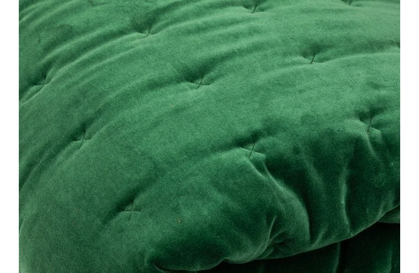 Velvet Quilt Emerald Green