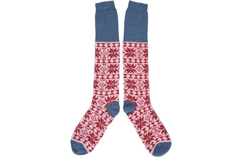 Wool knee on sale socks ladies