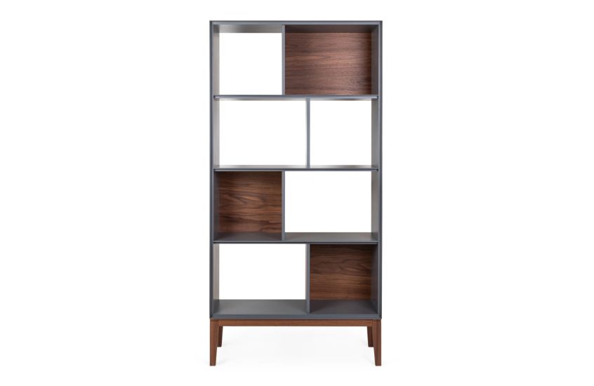 Walnut shelving hot sale unit