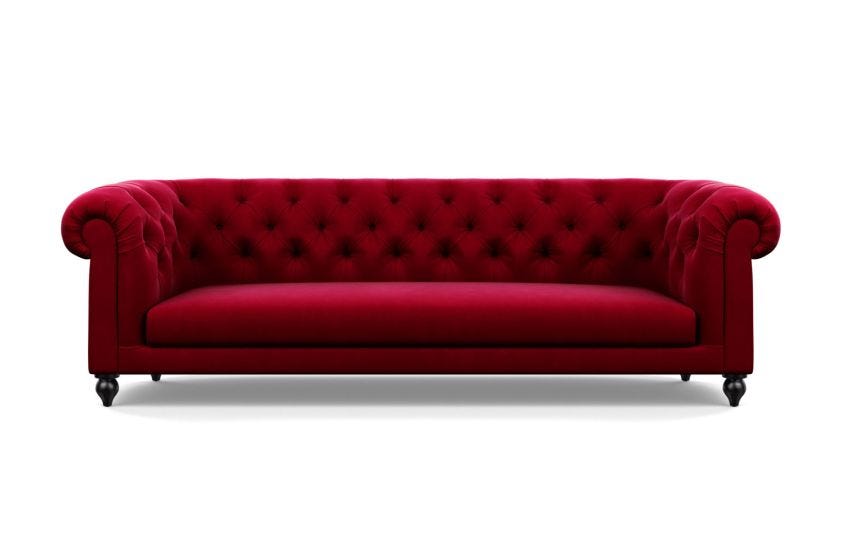 Red 4 2025 seater sofa