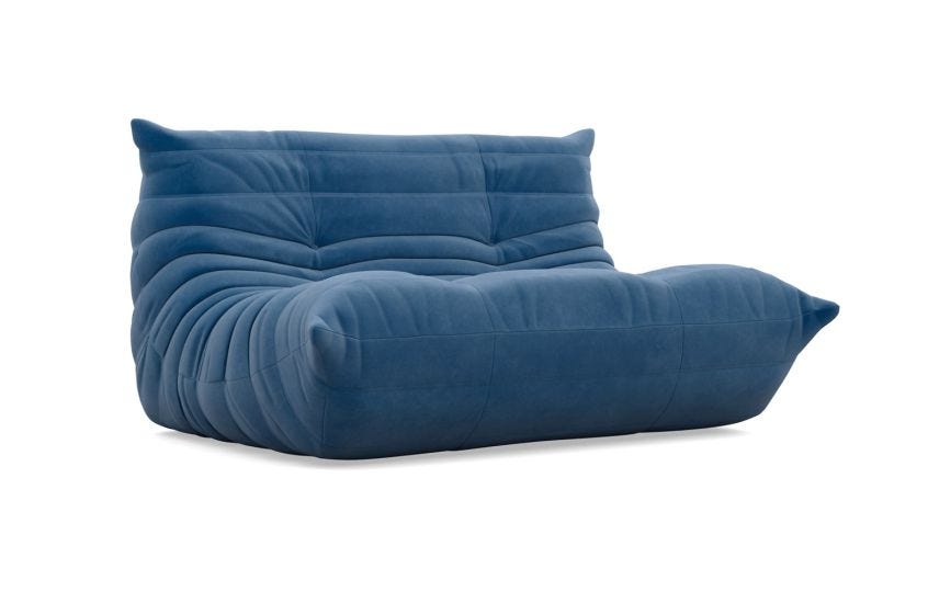 Blue togo sofa sale